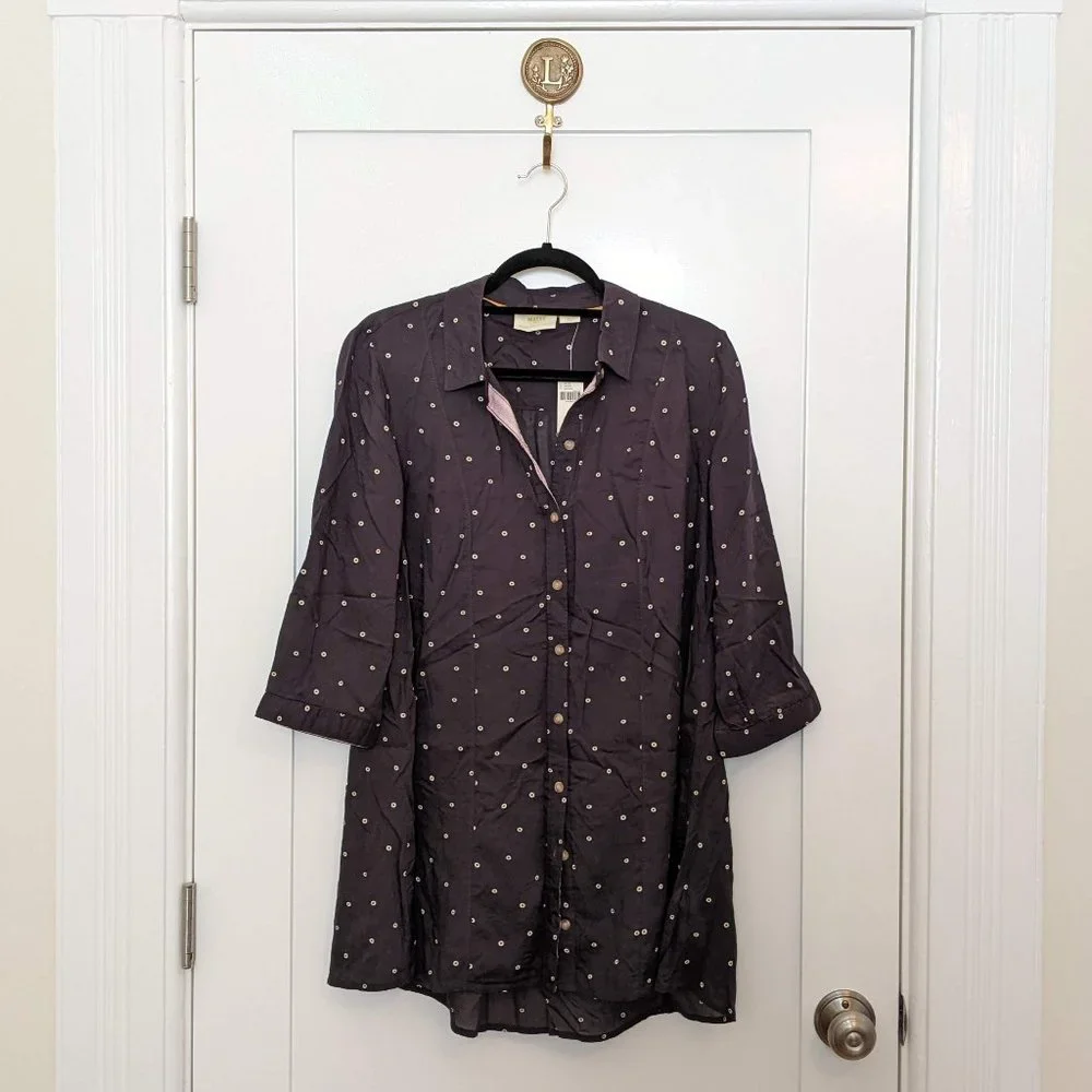 NWT Anthropologie Maeve Monika Buttondown Tunic in Medium